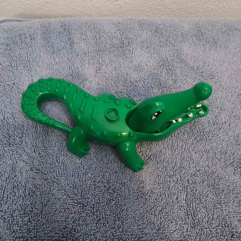 LEGO Duplo Green Crocodile Alligator Animal Figure Hinged Jaw 53915 2006 Vintage